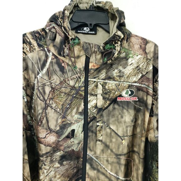 Mossy Oak Insulated Mens Camouflage Outdoor Jacket XL Polyester Crew Neck - Picture 4 of 8